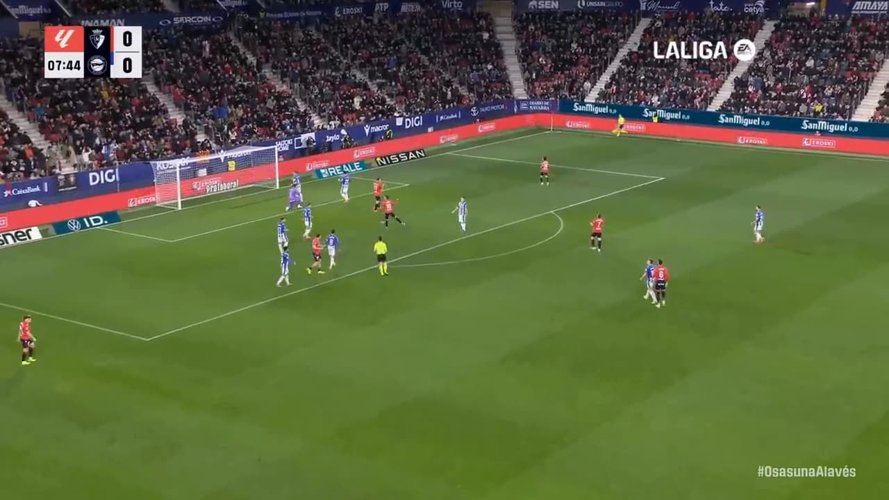Raw broadcast frame, Osasuna vs Alavés